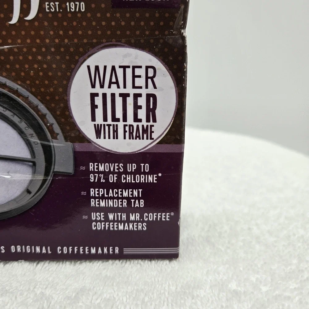 2 Mr. Coffee Replacement Water Filter with Frame WF10 Lot Of 2 Filters